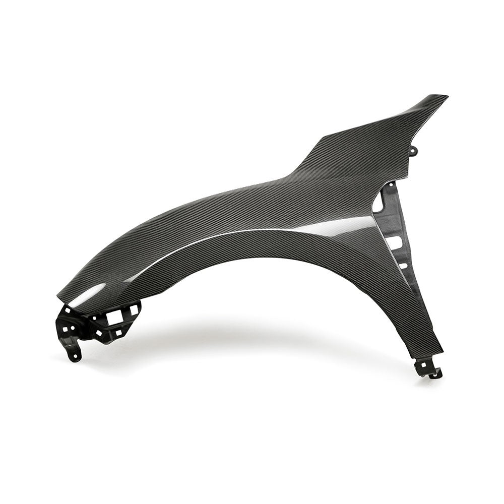 M&M HONDA CARBON FRONT FENDER GENUINE SHAPE SEIBON FOR CIVIC FK8 01100-FK8-SE16