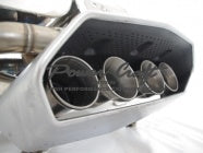 POWER CRAFT HYBRID EXHAUST MUFFLER SYSTEM STOCK TAIL WITH RACING STRAIGHT CATALYZER FOR LAMBORGHINI AVENTADOR LP700 LP720 P-LA340101-SE
