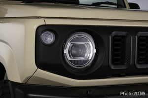 REVIER HEADLIGHT UNIT WITH BUILT-IN LED RING TYPE POSITION HALOGEN FOR SUZUKI JIMNY JB64W JB74W HL-SZ18-C