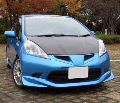 SEEKER FRP FRONT HALF SPOILER UNPAINTED FOR HONDA FIT GE  16000-GE8-AF1