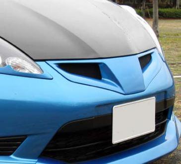 SEEKER FRP FRONT GRILL BLACK PEARL FOR HONDA FIT GE  16010-GE8-F02