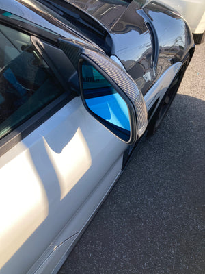 REVOLUTION WIDE DOOR MIRROR LENS BLUE FOR TOYOTA SUPRA A90 A90-WDM-B