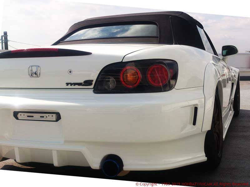 FEEL'S HONDA TWINCAM REAR WIDE FENDER FRP FOR HONDA S2000 AP2 Feels-00932