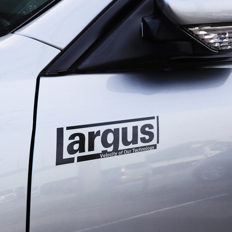 LARGUS LOGO CUTTING STICKER (A TYPE) 200MM X 55MM 1 SHEET BLACK FOR  01011293005-QQ