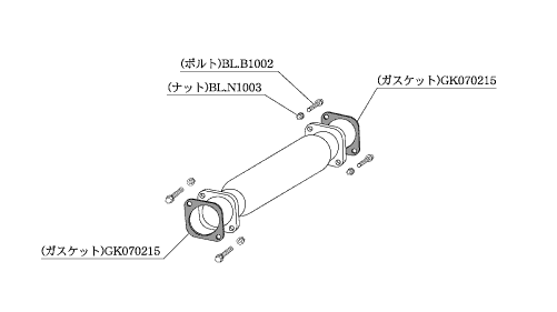 KAKIMOTO RACING  CATALYST SILENCER/STRAIGHT FOR MITSUBISHI LANCER EVOLUTION 7 8 8MR CT9A  MCS305