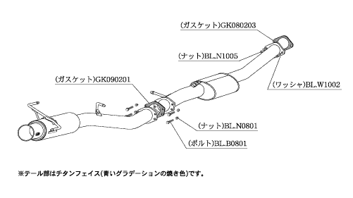 KAKIMOTO RACING EXHAUST REGU.06 R FOR NISSAN SKYLINE GT-R BNR34  N21352