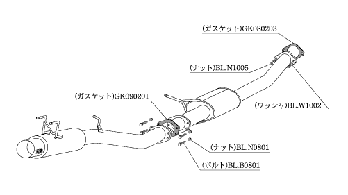 KAKIMOTO RACING EXHAUST HYPER FULLMEGA N1+Rev FOR NISSAN SKYLINE HCR32 HCR32 HNR32  N31308