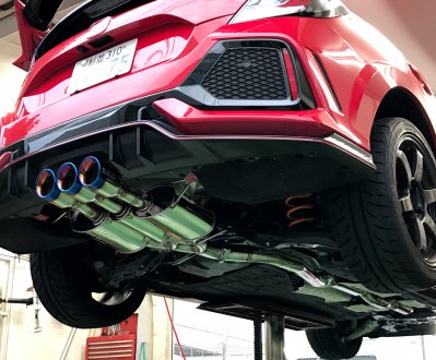 fk8 SEEKER マフラー　S.E.S. SEEKER SES MUFFLER KIT TRIDENT FOR HONDA CIVIC FK8 11600-FK8-000