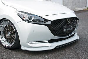 GARAGE VARY FRONT LIP SPOILER + FRONT SPLITTER SET FOR MAZDA2 DJ 21-2004 - Black Hawk Japan