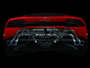 POWER CRAFT HYBRID EXHAUST MUFFLER SYSTEM TITAN TAIL BLACK TAIL FOR LAMBORGHINI HURACAN LP610 P-LA300103-BKT