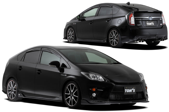 TOMS REAR SIDE DIFFUSER FLAT BLACK FOR  GS PRIUS ZVW30  52129-TZW35-F