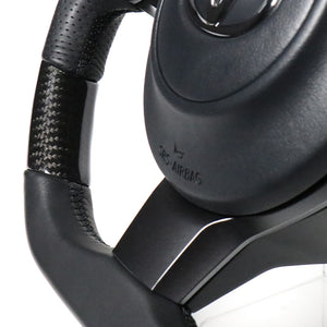 REAL ORIGINAL SERIES D SHAPE BLACK CARBON BLACK EURO STITCH STEERING WHEEL FOR TOYOTA NOAH GR SPORT 80  GR-BKC-BK