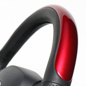 REAL ORIGINAL SERIES PLATE TYPE PEARL RED PLATE & PIANO BLACK PANEL BLACK EURO STITCH STEERING WHEEL FOR TOYOTA C-HR 10 50  X10N-RDP-PBP