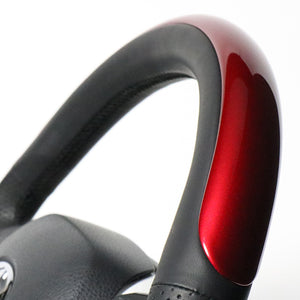 REAL ORIGINAL SERIES SET PLATE TYPE + UNDER PAD SET PEARL RED PLATE & PEARL RED PANEL STEERING + WHITE UNDER PAD BLACK EURO STITCH STEERING WHEEL FOR TOYOTA C-HR 10 50  X10N-RDP-RDP-WHP