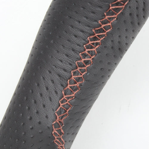 REAL ORIGINAL SERIES ROUND SHAPEMEDIUM BROWN WOOD BROWN EURO STITCH STEERING WHEEL FOR TOYOTA CROWN MAJESTA 200  H20-BRW-BR
