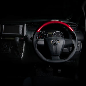 REAL ORIGINAL SERIES D SHAPE PEARL RED RED STITCH STEERING WHEEL FOR TOYOTA AURIS 150 : KOUKI  E20-RDW-RD