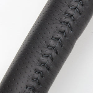 REAL ORIGINAL SERIES D SHAPE BROWN WOOD BLACK STITCH STEERING WHEEL FOR TOYOTA AURIS 150 : KOUKI  E20-BRW-BK