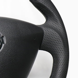 REAL ORIGINAL SERIES SOFT D SHAPE BROWN WOOD BLACK EURO STITCH STEERING WHEEL FOR NISSAN SERENA C26  NSA-BRW-BK