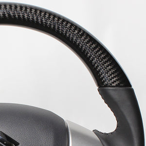 REAL ORIGINAL SERIES SOFT D SHAPE BLACK CARBON BLACK STITCH STEERING WHEEL FOR SUZUKI JIMNY JB23W:10 TYPE  MR31-BKC-BK