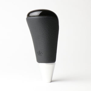 REAL SHIFT KNOB BLACK WOOD PRINT FOR TOYOTA VITZ 130 EXCLUDING F GRADE SKA-BKW