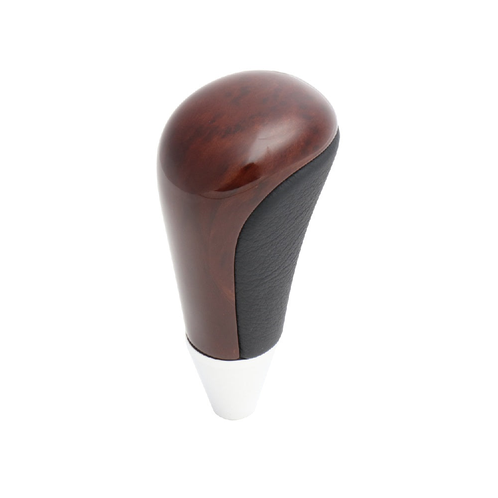 REAL SHIFT KNOB BROWN WOOD PRINT FOR TOYOTA COROLLA FIELDER HYBRID 160  SKA-BRW