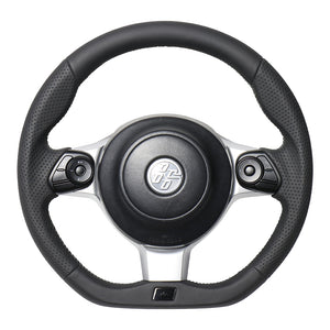 REAL ORIGINAL SERIES EMBLEM TYPE ALL LEATHER RED X BLACK EURO STITCH STEERING WHEEL FOR TOYOTA 86 ZN6 KOUKI GRM-LPB-SL
