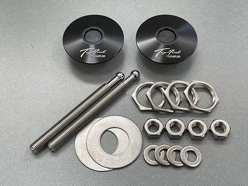 TOP FUEL FLAT PUSH LOCK PIN 32MM SILVER