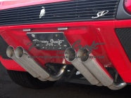 POWER CRAFT 4 PIECES OUT BUMPERLESS TYPE HYBRID EXHAUST MUFFLER SYSTEM FOR LAMBORGHINI DIABLO SV 5.7VT P-LA330103