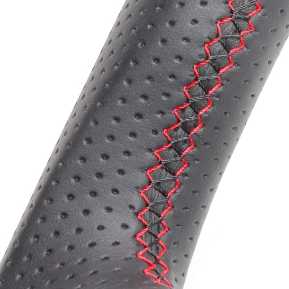REAL ORIGINAL SERIES GUN GRIP GENUINE SAME DIAMETER ROUND SHAPE PEARL RED RED X BLACK EURO STITCH STEERING WHEEL FOR TOYOTA HIACE 200 : 4 TYPE OR KOUKI  H204-RDW-RD