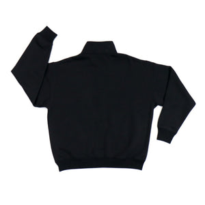 REAL HALF ZIP SWEATSHIRT BLACK XL SIZE REAL-HZP-BK-XL