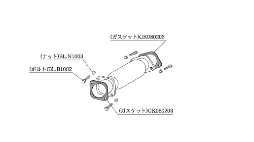 KAKIMOTO RACING  CATALYST SILENCER/STRAIGHT FOR NISSAN 180S10 RPS13 RPS13 RPS13  NCS301