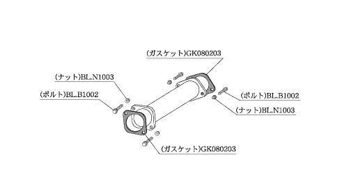 KAKIMOTO RACING  CATALYST SILENCER/STRAIGHT FOR NISSAN SKYLINE COUPE ECR33  NSP301
