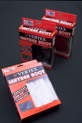 CAR MAKE T&E VERTEX LEATHER SHIFT BOOTS NISSAN WHITE BLUE THREAD R32 SKYLINE FOR  CARMAKETE-00668