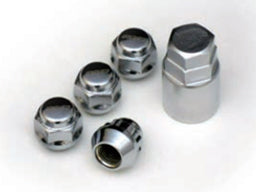 RAYS LOCK & NUT 19HEX NUT & LOCK SET (FOR L22 SHORT TYPE 4H) CHROME PLATING M12X1.5 FOR  7408-CHROME-M12-1-5-1-3
