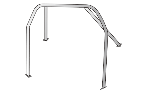 OKUYAMA DASH ROLL CAGE STEEL 4P For HONDA S2000 AP1 AP2 701-208-1