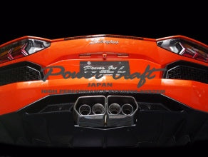 POWER CRAFT HYBRID EXHAUST MUFFLER SYSTEM SQUARE TAIL BLACK TAIL FOR LAMBORGHINI AVENTADOR LP700 LP720 P-LA340102