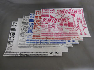 CAR MAKE T&E VERTEX-RC STICKER WHITE [WH] VES- FOR  CARMAKETE-03004