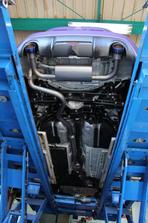 CAR MAKE T&E [TOYOTA ZN6 86] LEGER FALL FULL TITANIUM MUFFLER LEFT SINGLE (NO CENTER PIPE SUB-TYCO) 60.5Φ FOR  CARMAKETE-02949