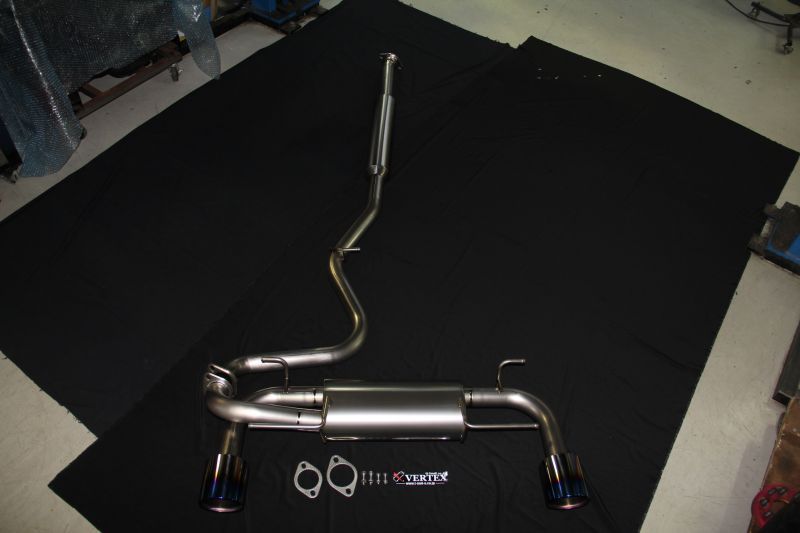 CAR MAKE T&E [TOYOTA ZN6 86] LEGERFORT FULL TITANIUM MUFFLER LEFT AND RIGHT 2 PIECES (WITH CENTER PIPE SUB-TYCO) 70Φ FOR  CARMAKETE-02946