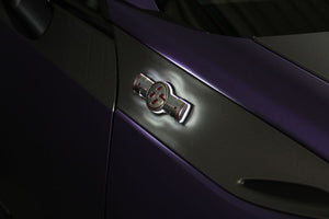 CAR MAKE T&E [TOYOTA 86] VERTEX LIGHTING SYSTEM LED EMBLEM FOR ZN6 86 SIDE EMBLEM CLEAR ORANGE FOR  CARMAKETE-02038