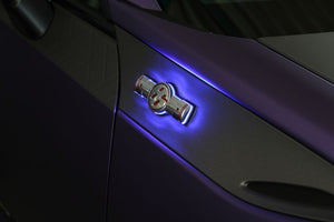 CAR MAKE T&E [TOYOTA 86] VERTEX LIGHTING SYSTEM LED EMBLEM FOR ZN6 86 SIDE EMBLEM CLEAR ORANGE FOR  CARMAKETE-02038