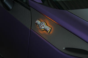 CAR MAKE T&E [TOYOTA 86] VERTEX LIGHTING SYSTEM LED EMBLEM FOR ZN6 86 SIDE EMBLEM CLEAR BLUE FOR  CARMAKETE-02037
