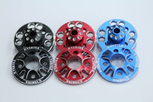 CAR MAKE T&E [VERTEX-RC] SPUR HOLDER STOPPER SET DRB DIB RED VT-012 FOR  CARMAKETE-02030