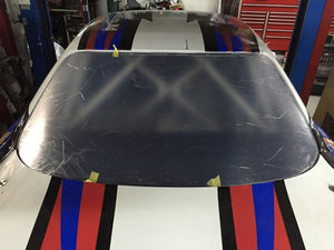 CAR MAKE T&E POLYCARBONATE REAR GLASS WITH WEATHERPROOF TREATMENT ON BOTH SIDES (4MM THICKNESS) NISSAN 180SX FOR  CARMAKETE-02006