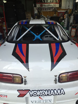 CAR MAKE T&E POLYCARBONATE REAR GLASS WITH WEATHERPROOF TREATMENT ON BOTH SIDES (4MM THICKNESS) TOYOTA JZZ30 SOARER FOR  CARMAKETE-02005