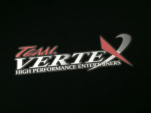 CAR MAKE T&E TEAM VERTEX STICKER (NEW LOGO) CHROME GRADATION FOR  CARMAKETE-02883 - Black Hawk Japan