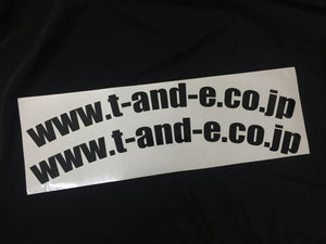 CAR MAKE T&E URL ROUND STICKER SET OF 2 (FOR FENDER) BLACK FOR  CARMAKETE-02877
