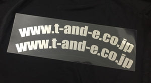 CAR MAKE T&E URL ROUND STICKER SET OF 2 (FOR FENDER) CHROME FOR  CARMAKETE-02878
