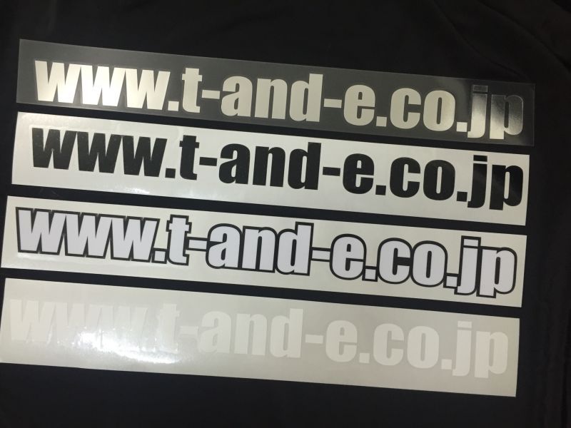 CAR MAKE T&E URL STICKER (W460MM) CHROME PLATED FOR  CARMAKETE-01998