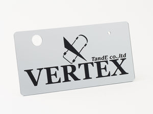 CAR MAKE T&E VERTEX DECORATIVE PLATE JAPAN SIZE CHROME CHROME FOR  CARMAKETE-01218